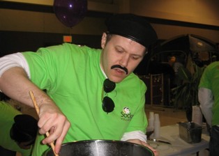 Nick Pena with Socket, at the Columbia, MO Chili Cookoff