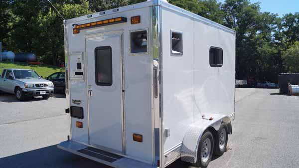 splicing lab trailer in socket's parking lot