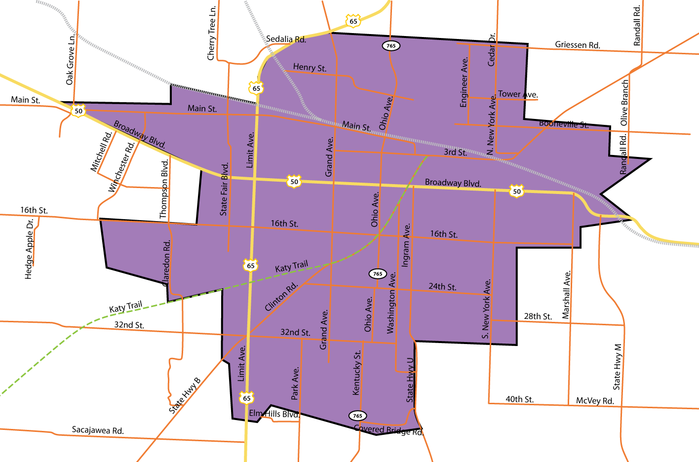 Sedalia Coverage Map