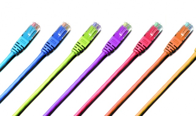 multi-colored cables