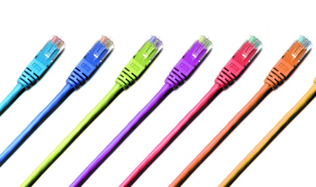 multi-colored cables