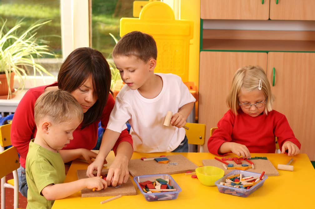 children playing with blocks