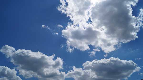 blue sky with clouds